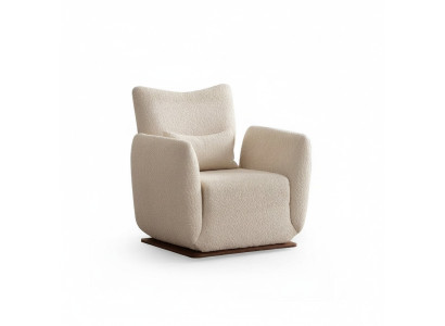 Sillón de diseño lounge club tapizado de lujo