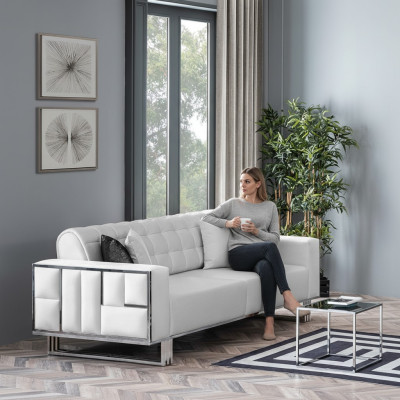 Sofá de 3 plazas diseño sofás tapizados asiento diseño tres plazas moderno tejido muebles nuevo