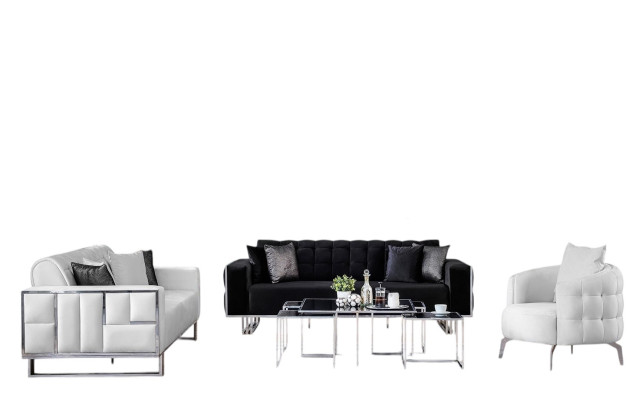 Juego de sofás 3+3+1 asientos sofá sillón juego de sofás de lujo grupo nuevo