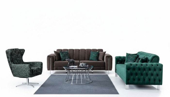 Sofá de lujo de 3 plazas, conjunto tapizado moderno, tejido nuevo, muebles para el hogar