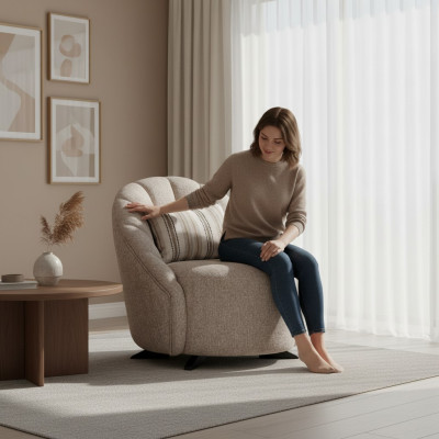 Sillón moderno de diseño en tejido relax estilo lujo nuevo