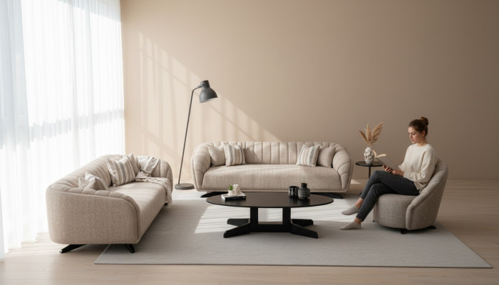 Juego de sofás 331 plazas Diseño Sofá Sillones Moderno Lujo Nuevo