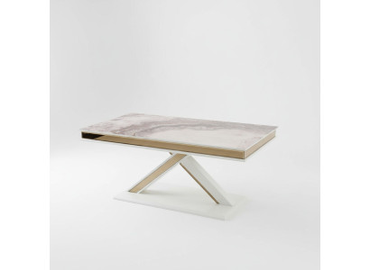 Mesa de comedor de lujo Mesa extensible de madera Diseño moderno para comedor Nuevo