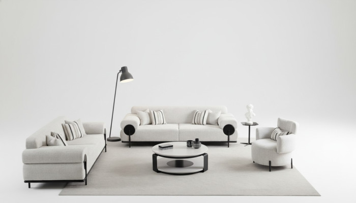 Juego de sofás 3 plazas Diseño Sofá Sillones Moderno Lujo Nuevo