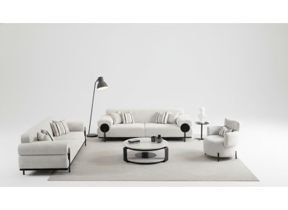 Juego de sofás 3 plazas Diseño Sofá Sillones Moderno Lujo Nuevo