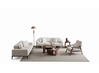 Sofá 3+3+1 plazas salón sillón juego de sofás de piel