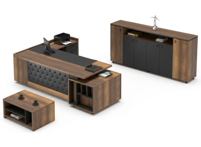 Mesa de trabajo Sideboard para oficina Set de muebles de 3 piezas