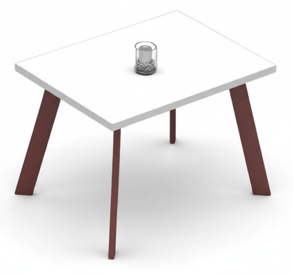Mesa de café Mesa lateral Mesa de madera Muebles de madera Oficina 70x50
