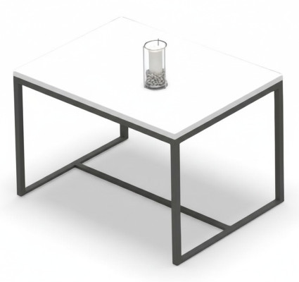 Mesa de oficina mesa de café rectangular de madera blanca