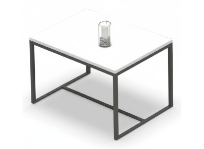 Mesa de oficina mesa de café rectangular de madera blanca