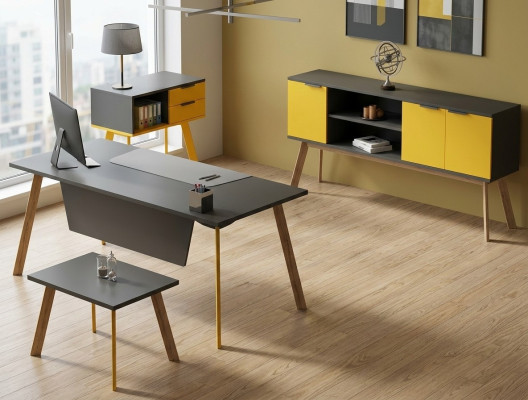 Juego de oficina mesa mueble mesita cómoda decoración completa