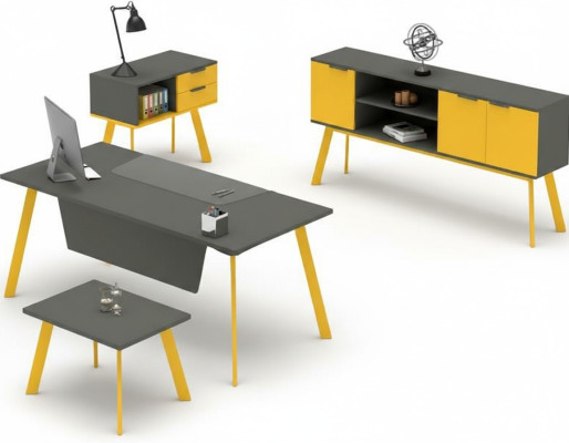 Juego de oficina mesa mueble mesita cómoda decoración completa