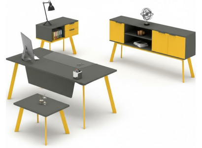 Juego de oficina mesa mueble mesita cómoda decoración completa