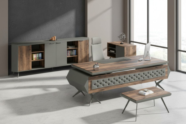 Mesa de trabajo escritorio mesa aparador mobiliario oficina set de 4 piezas