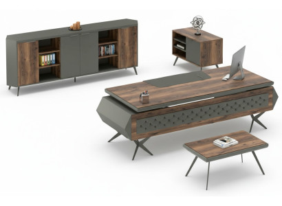Mesa de trabajo escritorio mesa aparador mobiliario oficina set de 4 piezas