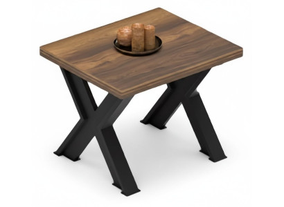 Mesa de café mesa baja mesa lateral patas en X mobiliario de oficina