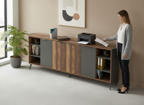 Armario de oficina Sideboard Armarios Comó Armario de escritorio