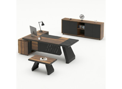 Mesa de trabajo Set de muebles de oficina 3 piezas