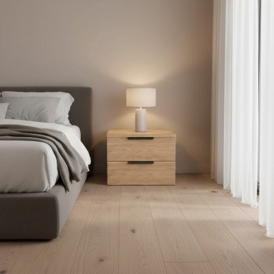 Armario de pared con 2 cajones estante de pared armario suspendido Beige