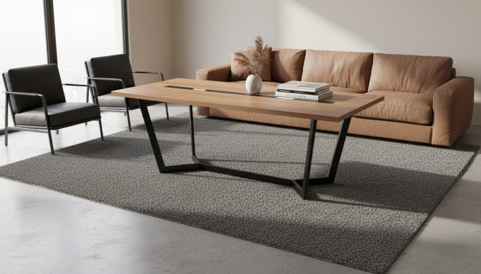 Escritorio mesa de oficina madera muebles en madera marrón rectangular habitación de trabajo