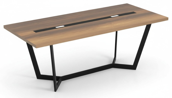Escritorio mesa de oficina madera muebles en madera marrón rectangular habitación de trabajo