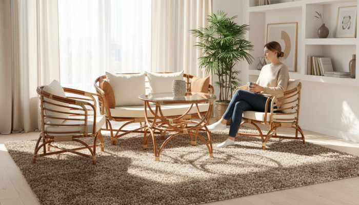Conjunto de muebles de jardín sofá de 2 plazas mesa sillón veranda grupos de asientos moderno