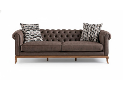 Sofa 3 Sitzer 3er Couch Loungesofa Polstersofa Kunstleder Chesterfield