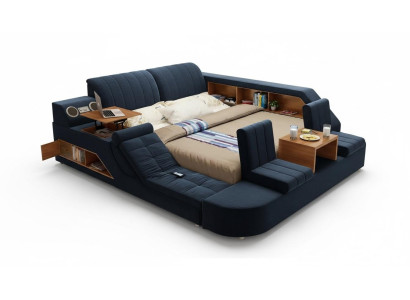 Cama multifuncional moderna con diseño cómodo