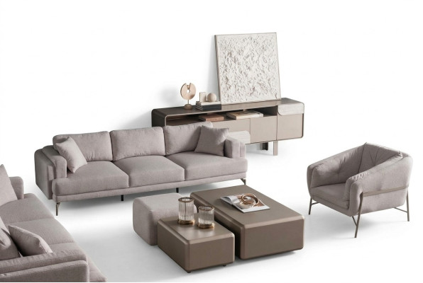 Muebles de sala modernos beige