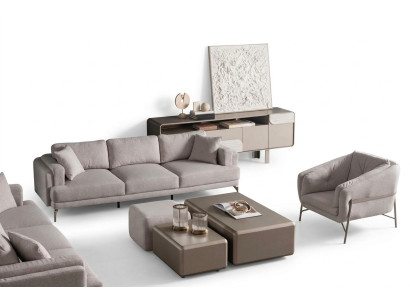 Muebles de sala modernos beige