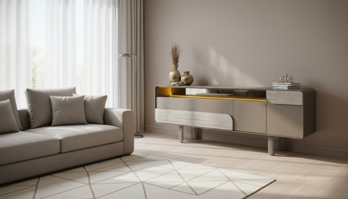 Consola elegante beige