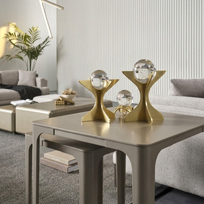 Mueble de televisión moderno en madera beige