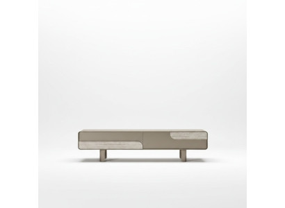 Mueble de televisión moderno en madera beige