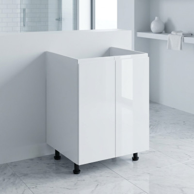 Móvil bajo lavabo en lacado blanco