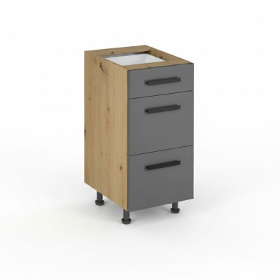 Armario extensible con cajones, mueble de cocina