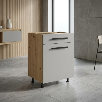 Cocina móvil con cajón y estantes interiores