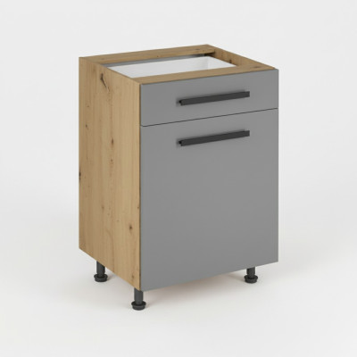 Cocina móvil con cajón y estantes interiores