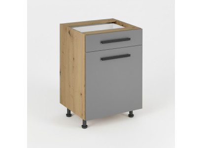 Cocina móvil con cajón y estantes interiores