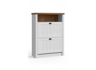 Armario de zapatos con puertas, armario de zapatos, mueble con doble tabique