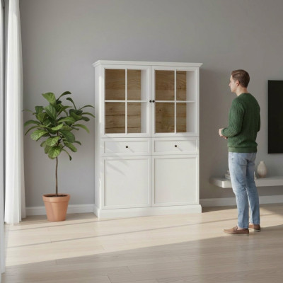 Buffet de cocina vitrina con 2 cajones