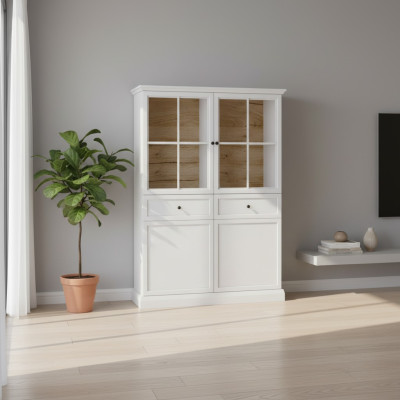 Buffet de cocina vitrina con 2 cajones