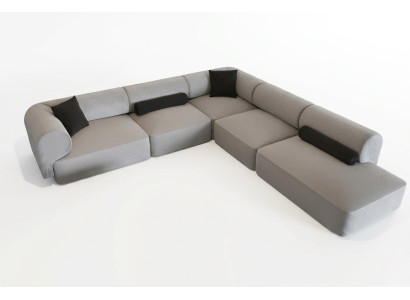Sofá de esquina moderno y elegante para la sala