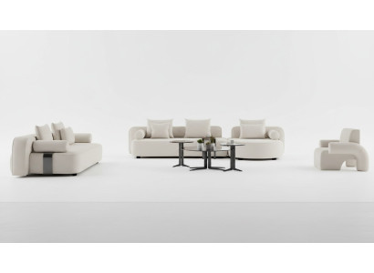 Conjunto de sala 2x sofá con sillón estético y cómodo