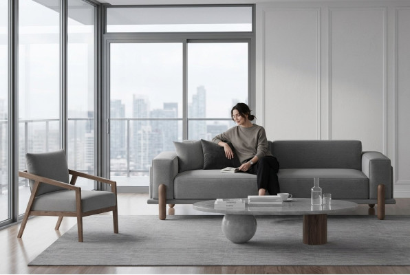 Sofá con sillón Comfort, siempre al alcance