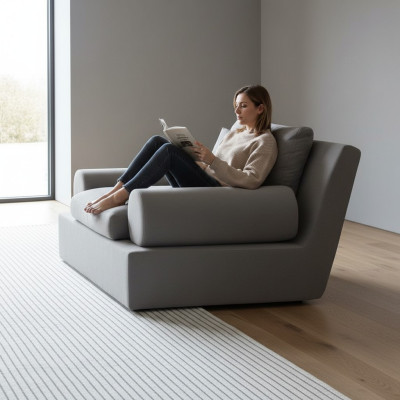 Sillón moderno, ergonómico y suave