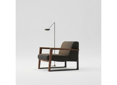Sillón de diseño moderno, modelo acolchado para una sala cómoda