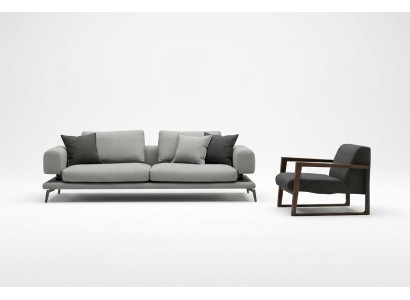 Sofá con sillón para la sala tecnología de confort en cada asiento