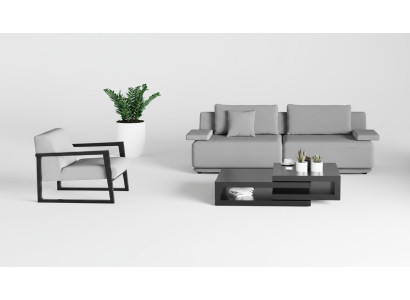 Sofá con sillón para la sala Elegance en detalles