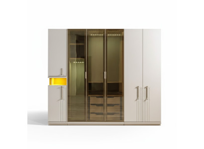 Moderna armario de 251 cm para dormitorio