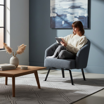 Sillón de diseño elegante, comodidad en cada centímetro